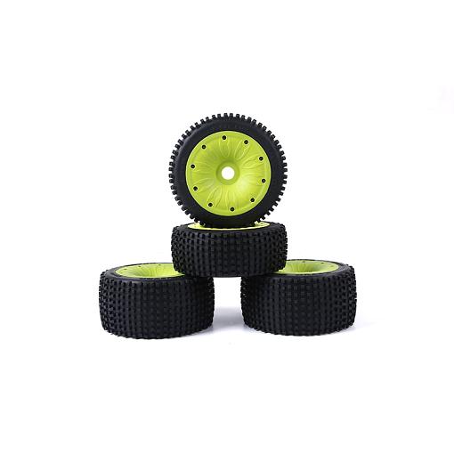 Rovan/Rofun Baja 5B Dirt Buster Block / Pin Wheel Tyres Set F/R